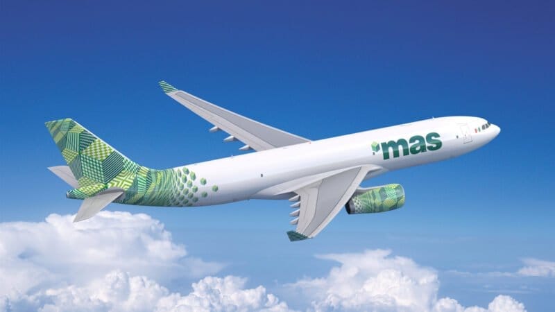 “mas” lanza operación con A330 para ser un jugador global de carga aérea