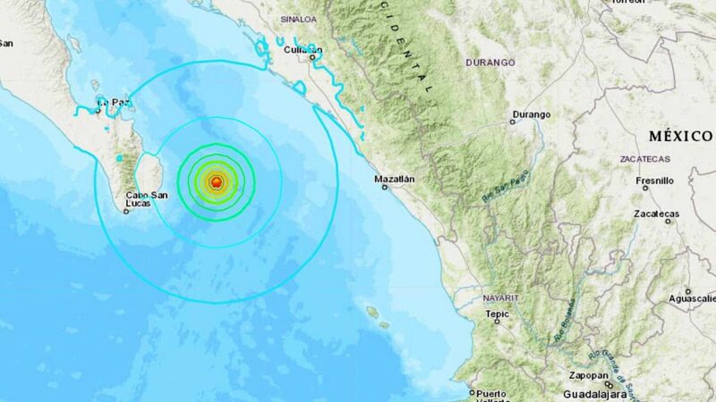 Fuerte sismo sacude la región de Baja California en México