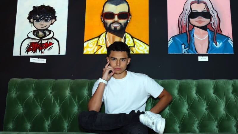Romeo Parra Arias, el artista plástico de 14 años que ha dejado huella en el barrio más alternativo de Miami