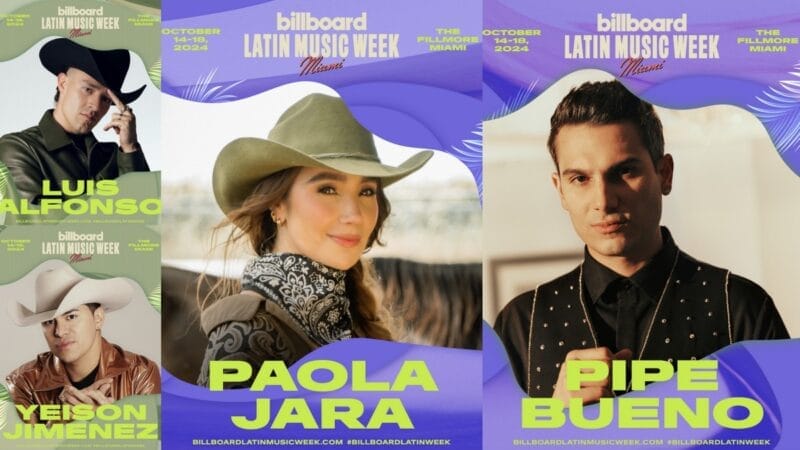 Billboard anuncia a los primeros artistas confirmados en sus conferencias durante la Semana de la Música Latina