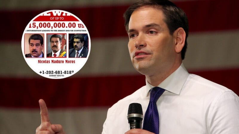 Senador Marco Rubio recuerda la millonaria recompensa que ofrece la DEA por Maduro