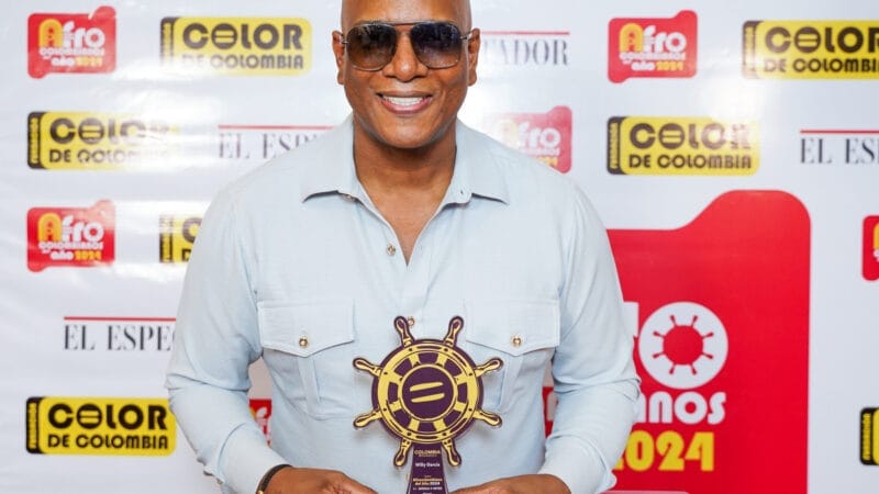 Willy García conquista el corazón de Colombia al recibir el Premio Afrocolombiano del Año 2024