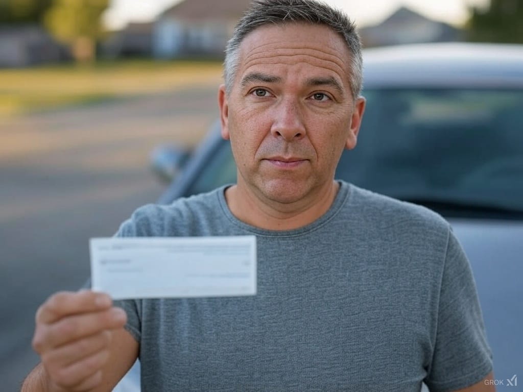 Estafa de cheques falsos
