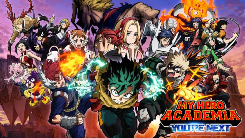 “My Hero Academia: You’re Next” llegó a Crunchyroll con un enfrentamiento épico entre Deku y Dark Might