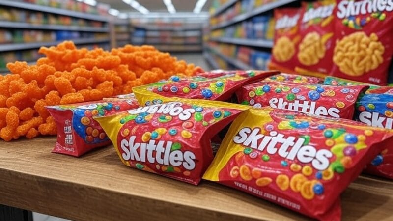 EE.UU. eliminará colorantes artificiales en productos como Flamin’ Hot Cheetos y Skittles: la FDA fija un plazo para su retiro