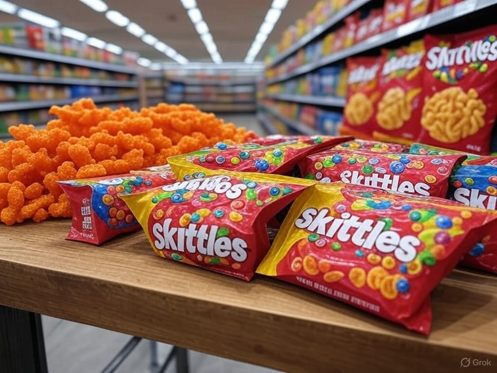 Flamin’ Hot Cheetos y Skittles