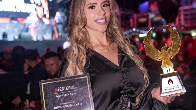Angie Campuzano gana dos premios Fénix Fest y prepara un hotel temático en Colombia