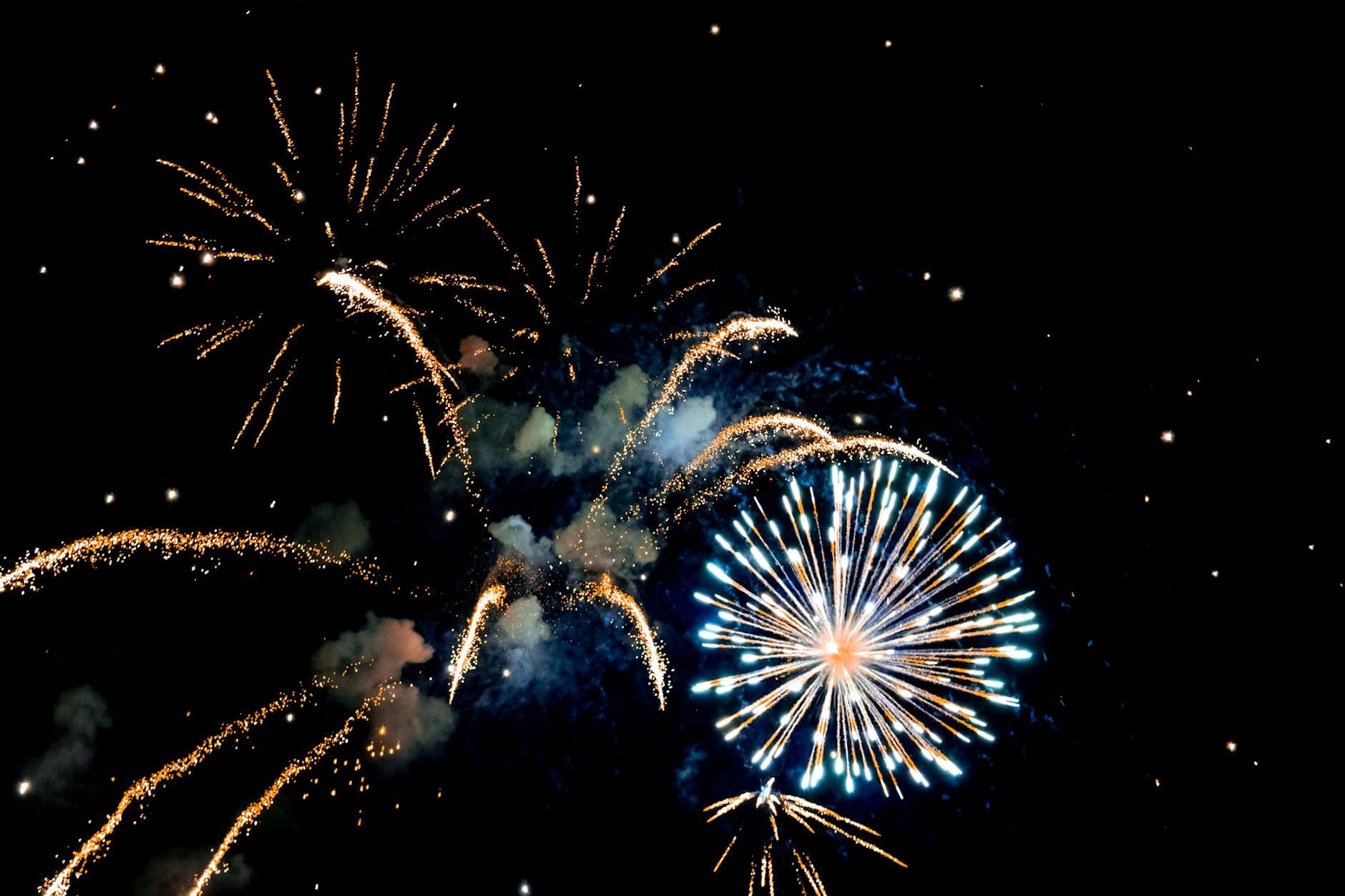 photo of fireworks during nighttime