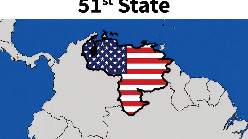 Trump genera polémica con un mapa de Venezuela pintado con la bandera de Estados Unidos y desata un tormenta política internacional