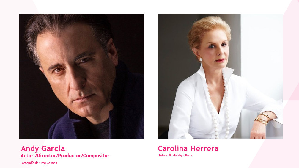 Andy García y Carolina Herrera